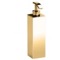 Soap Dispenser, Wall Mounted, Tall, Square, Brass